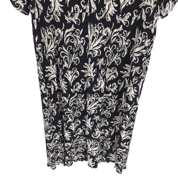 Anthropologie Maple Filigree Damask Silk Dress Empire Flowy Comfy Boho M - Picture 10 of 16